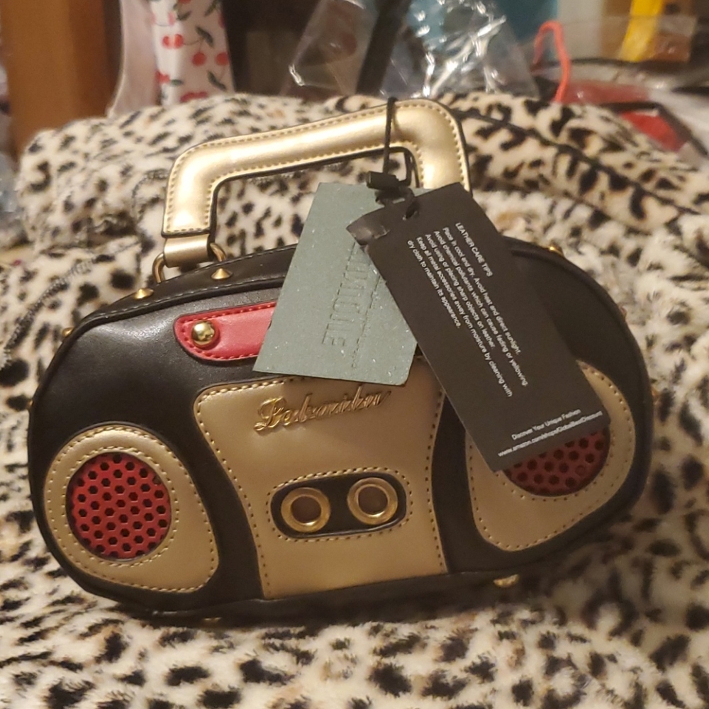 Learher Crossbody BOOMBOX BAG